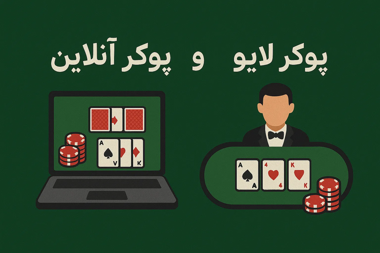 پوکر آنلاین و پوکر لایو