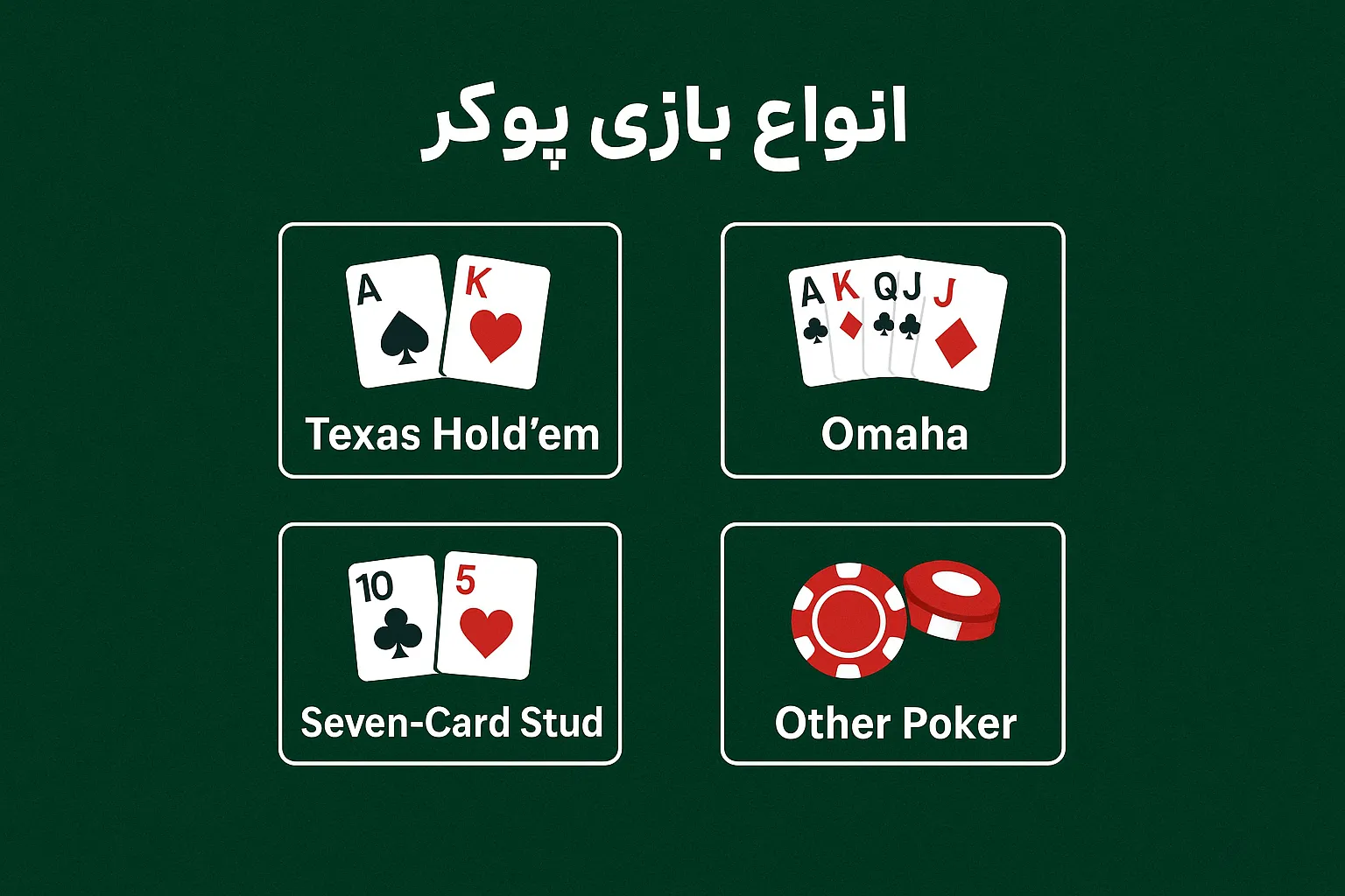 انواع بازی پوکر