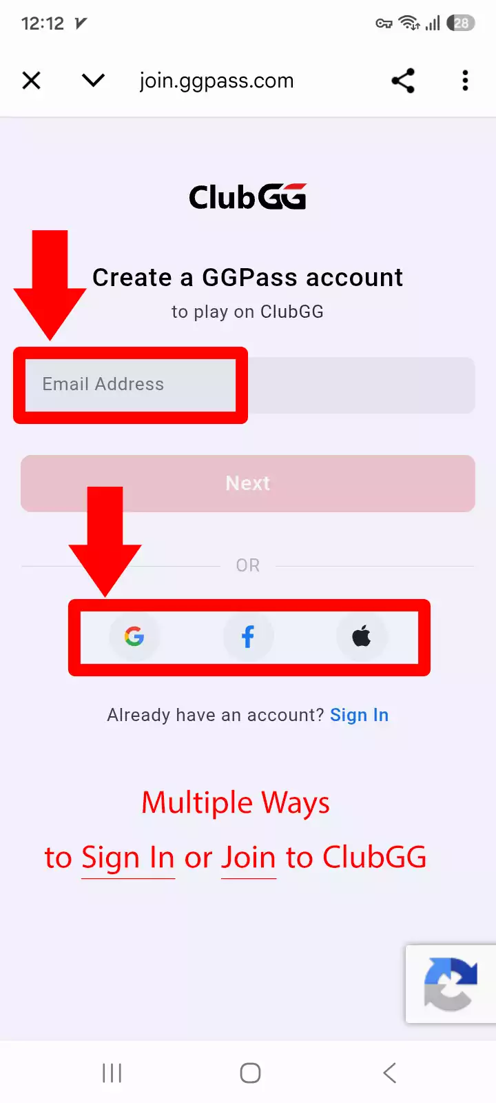 ثبتنام در کلاب جیجی ClubGG