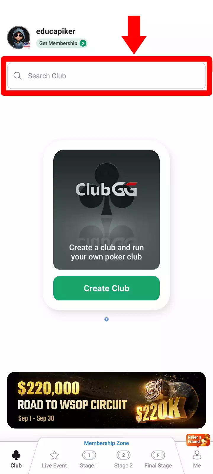 clubgg id